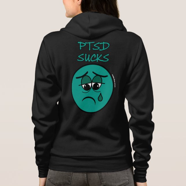 VESTE À CAPUCHE SUCKS...PTSD (Dos)