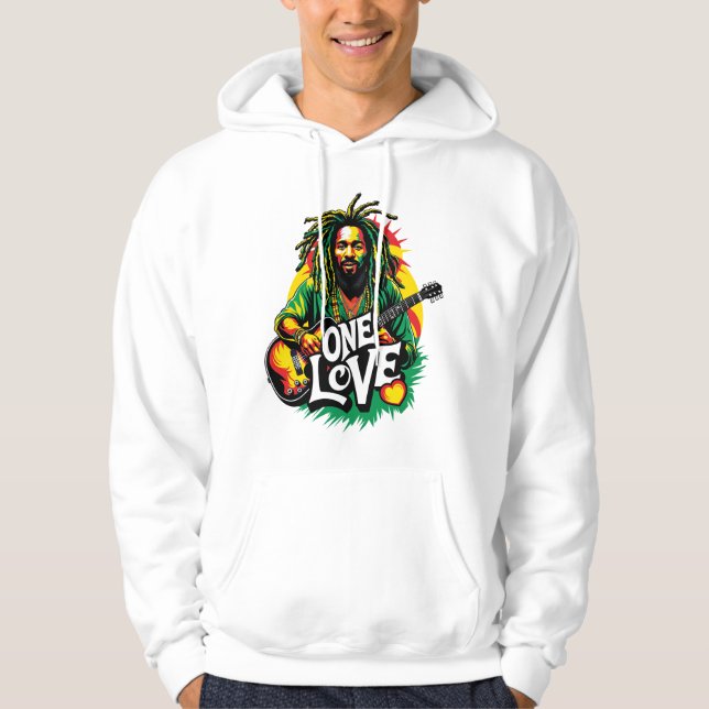 Veste À Capuche Sudadera  One Love el Rey del Reggae (Devant)