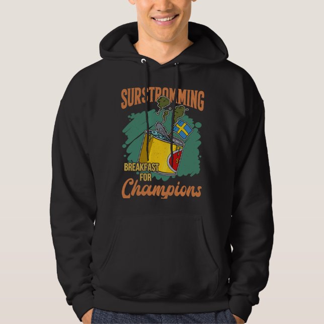 Veste À Capuche Suède Spécialité suédoise de poisson Surstromming  (Devant)