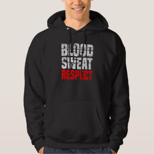 Veste À Capuche Sueur vintage de sang Respect Gymnase Fitness Spor