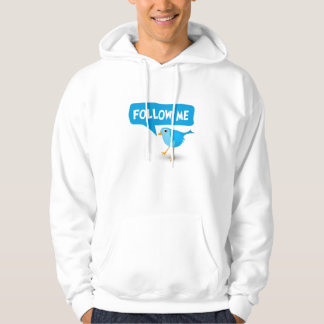 Veste À Capuche Suivez-moi Carton Blue Bird Social Media