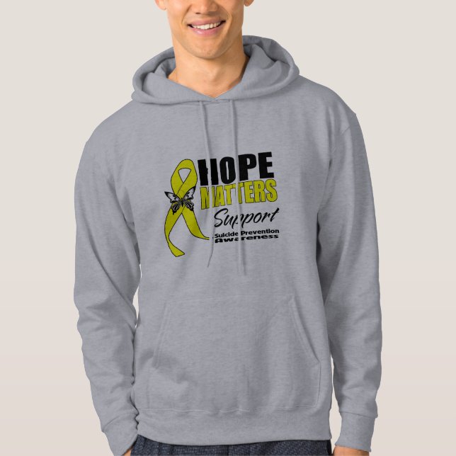 Veste À Capuche Sujets d'espoir de prévention de suicide (Devant)