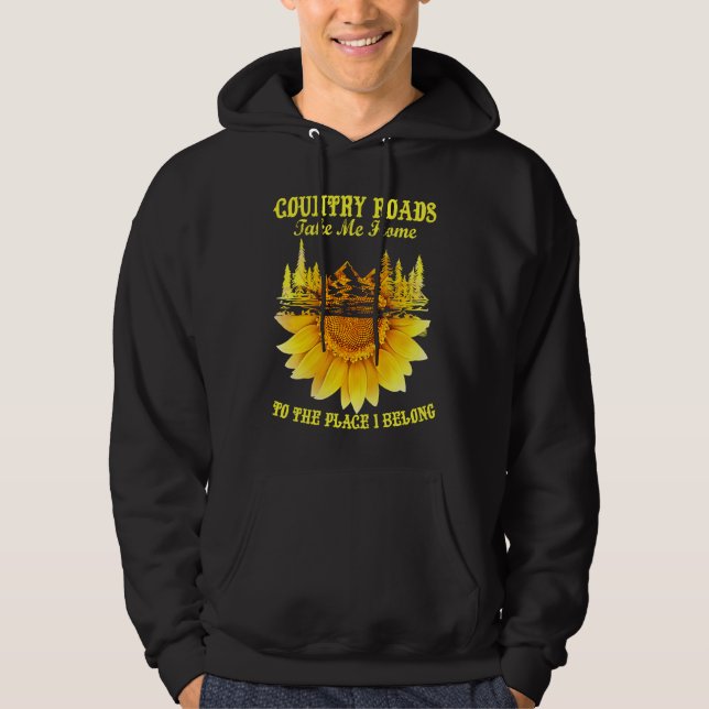Veste À Capuche Sunflower Country Roads Take Me Home  Farmer (Devant)
