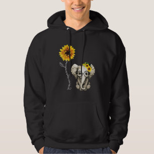 Veste À Capuche Sunflower Elephant Cadeau ami adorable Elephant Lo