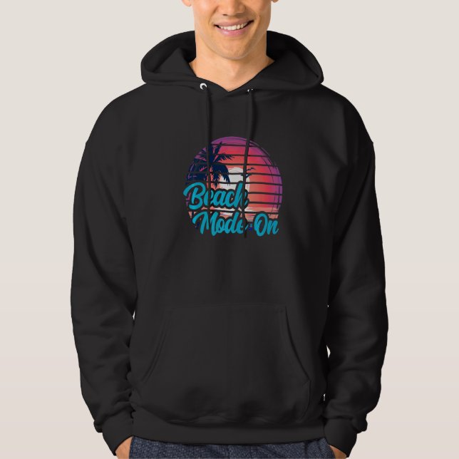 Veste À Capuche Sunset Beach Palm Tree Mode Été Sur Vacances Ho (Devant)