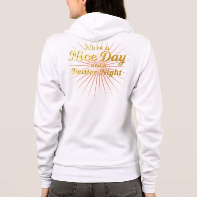 Veste À Capuche Sunset Peace Wear: Better Night Gold Script Achemp (Dos)