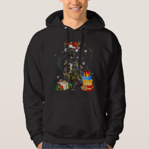 Veste À Capuche Super Dane Reindeer lumières de Noël Drôle Chien X