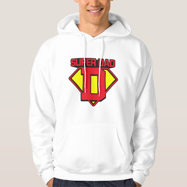 Veste À Capuche Super Papa 🦸 ‍ ♂️ 💪 (Devant)