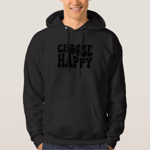 Veste À Capuche Super Souriant Visage Choisissez Happy Hippie Girl