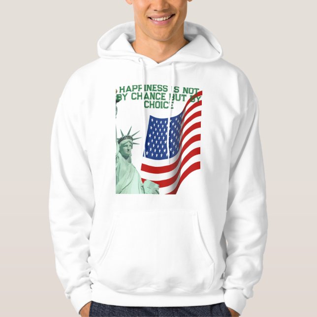 Veste À Capuche Superbe T-Shirt de design de drapeau (Devant)