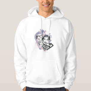 Veste À Capuche Supergirl font face au collage