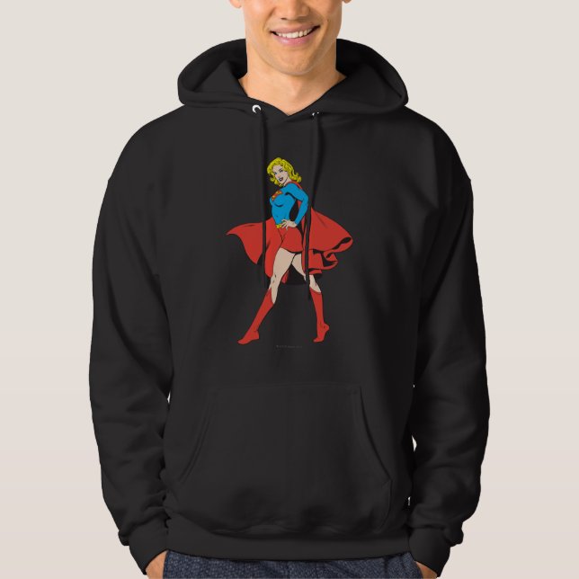 Veste À Capuche Supergirl frappe un poteau (Devant)