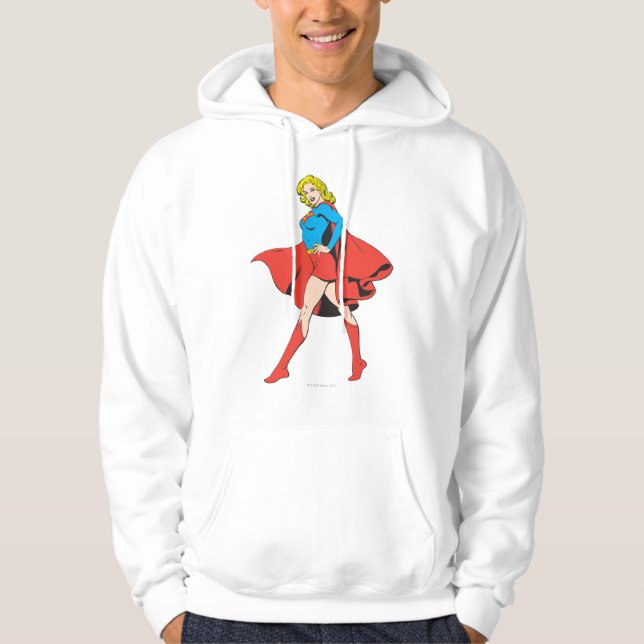 Veste À Capuche Supergirl frappe un poteau (Devant)