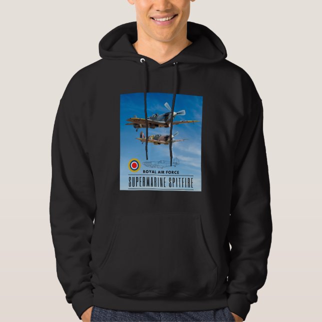 VESTE À CAPUCHE SUPERMARINE SPITFIRE - ROYAL AIR SQUADRON (Devant)