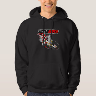 Veste À Capuche Supermoto White-Red