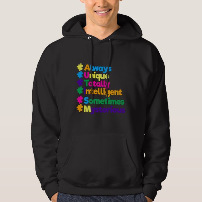 Veste À Capuche Support de Sensibilisation sur l'autisme toujours  (Devant)