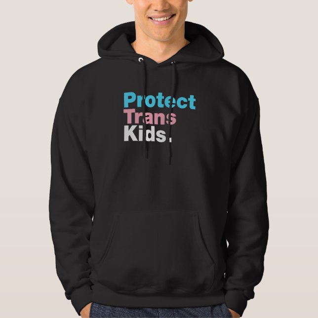 Veste À Capuche Support Lgbt Protéger Trans Kid Lgbt Pride (Devant)