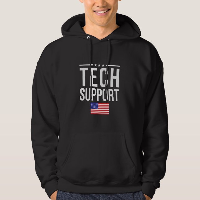 Veste À Capuche Support Technique Maison Blanche Support Technique (Devant)
