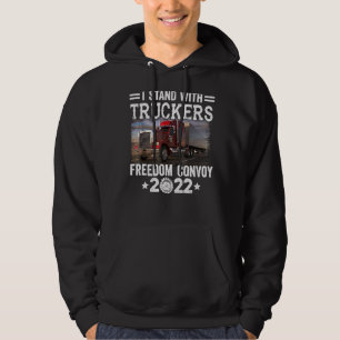 Veste À Capuche Support Trucker Je Me Trouve Avec Truckers Freedom