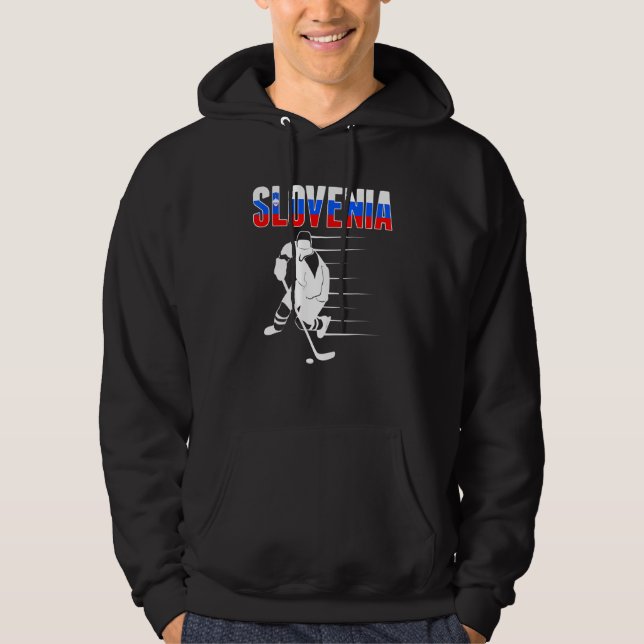 Veste À Capuche Supporters de hockey sur glace slovène   Équipe de (Devant)