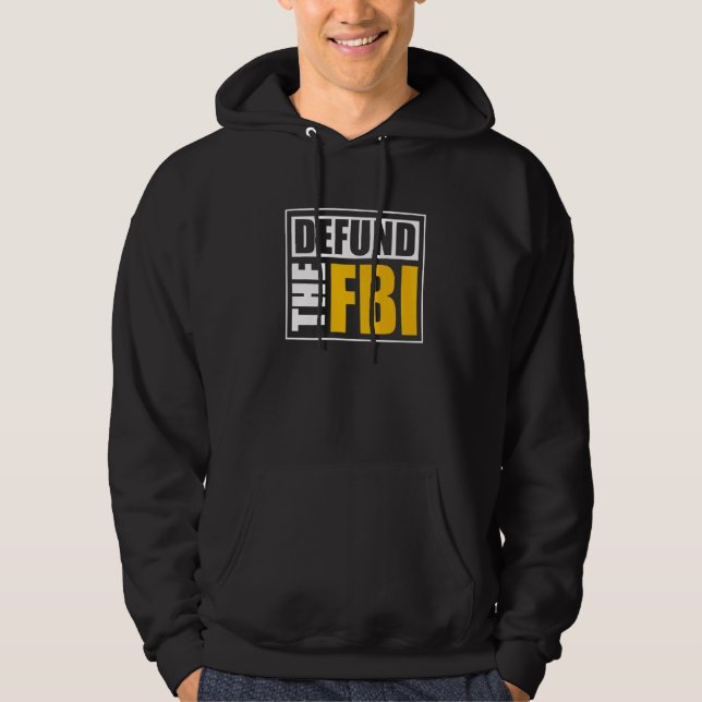 Veste À Capuche Supprimer le FBI   (Devant)