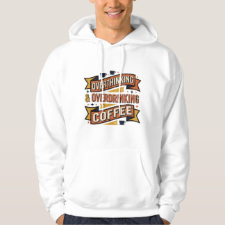 Veste À Capuche Surpensée Surconsommation Café Typographie Vintage