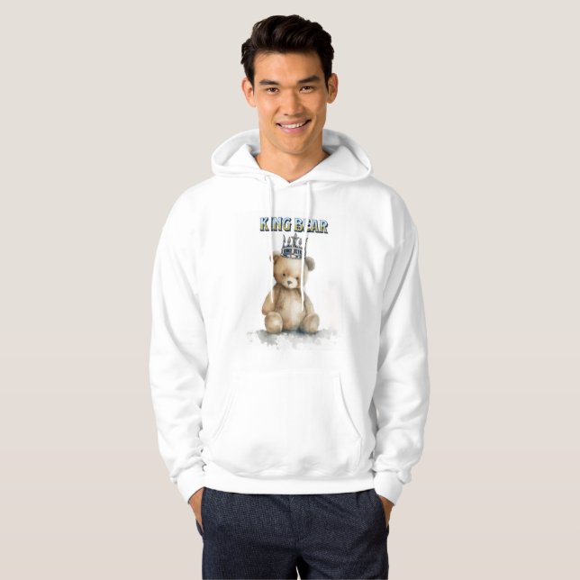 Veste À Capuche survêtement roi ours (Devant entier)