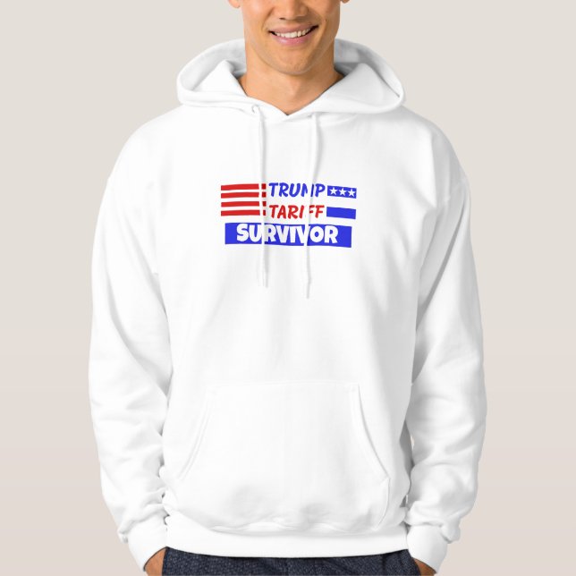 VESTE À CAPUCHE SURVIVANT DE TRUMP TARIFAIRE (Devant)