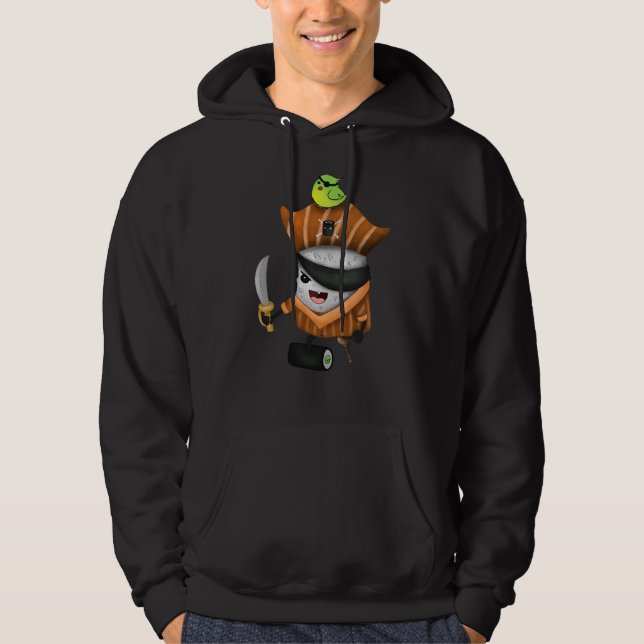 Veste À Capuche Sushi pirate (Devant)