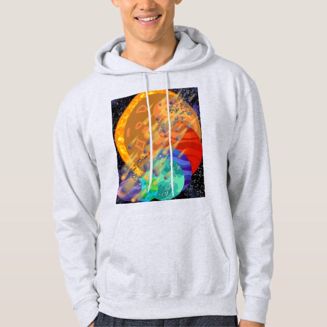 Veste À Capuche "Sweat à capuche Cosmic Space – Design Planètes et (Devant)