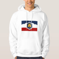 Sweat-shirt à capuche avec drapeau de l'Utah, État