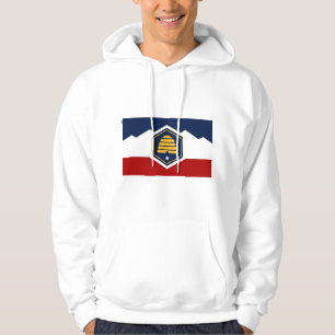 Veste À Capuche Sweat-shirt à capuche avec drapeau de l'Utah, État