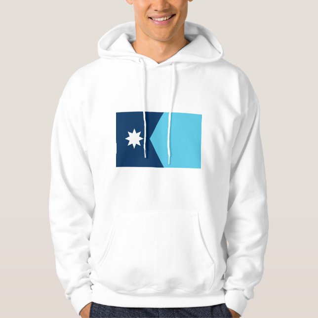 Veste À Capuche Sweat-shirt à capuche avec le drapeau du Minnesota (Devant)