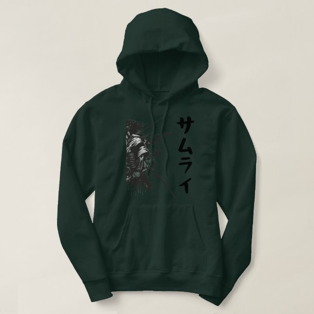 Veste À Capuche Sweat-shirt à capuche de guerrier samouraï – Samou (Design devant)