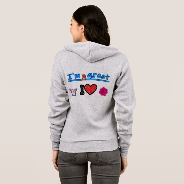 Veste À Capuche Sweat-shirt à capuche pour adulte (Dos entier)