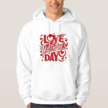 Sweat-shirt à capuche pour la Saint-Valentin