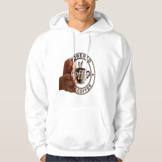 Veste À Capuche Sweat-shirt à capuche premium "Alimenté par le caf