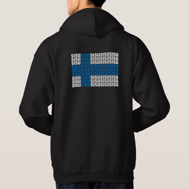 Veste À Capuche Sweat-shirt à capuche Sisu Back (Dos)