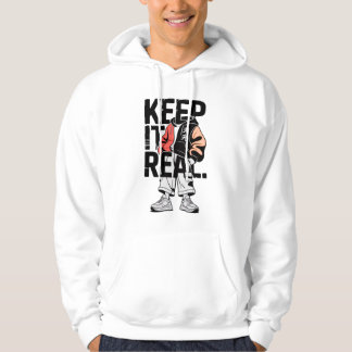 Veste À Capuche Sweat-shirt authentique avec citation
