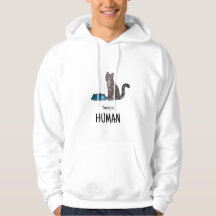 Sweat-shirt Chat Tigré Gris Foncé