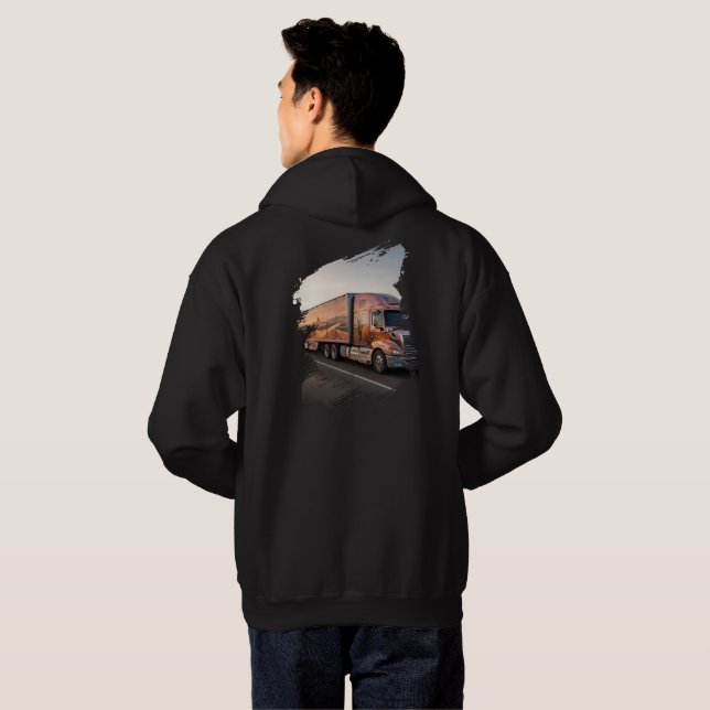 Veste À Capuche Sweat-shirt de camionneur (Dos entier)