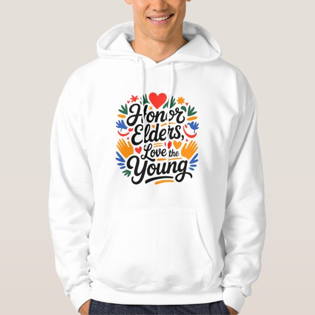 Veste À Capuche Sweat-shirt de motivation pour hommes – Faites que (Devant)