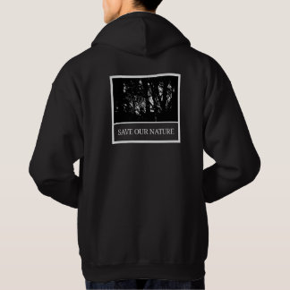 Veste À Capuche Sweat-shirt homme noir – « Save Our Nature »