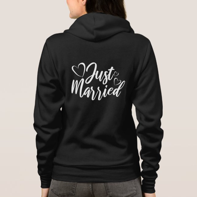 Veste À Capuche Sweat-shirt Just Married (Dos)
