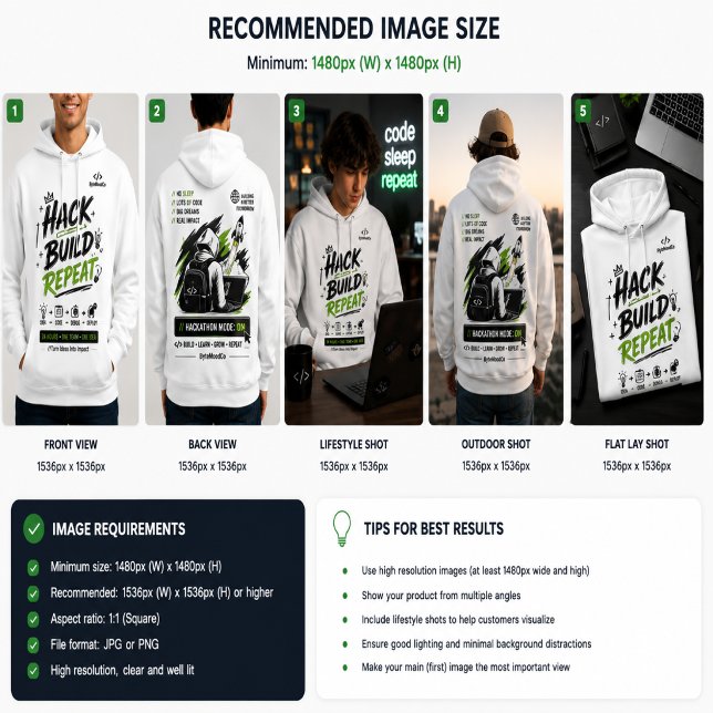 Veste À Capuche Sweat-shirt Mode Hackathon – Hacke Constru Répète  (Créateur téléchargé)