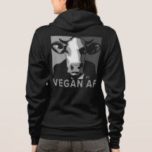 Sweat-shirt Pop Art Vegan AF en Noir et Blanc