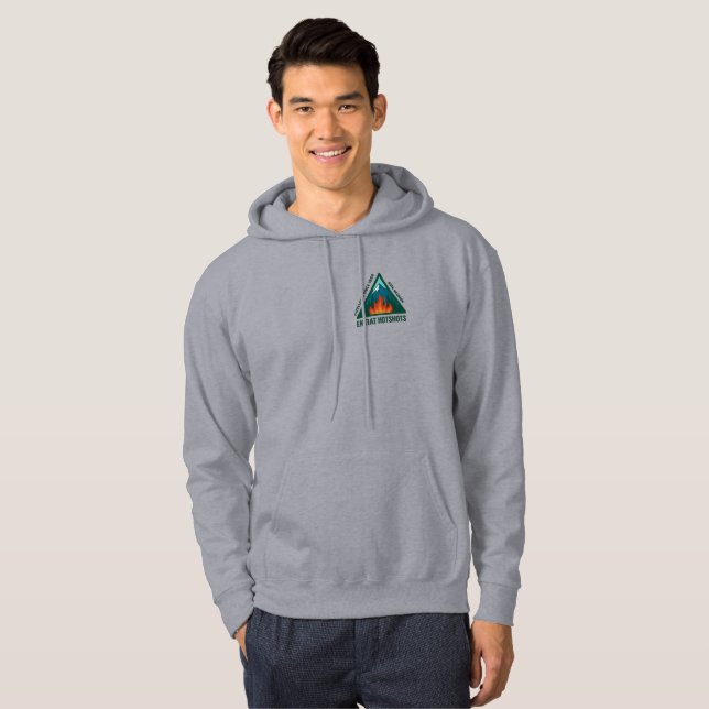 Veste À Capuche Sweatshirt 60e réunion Gris (Devant entier)