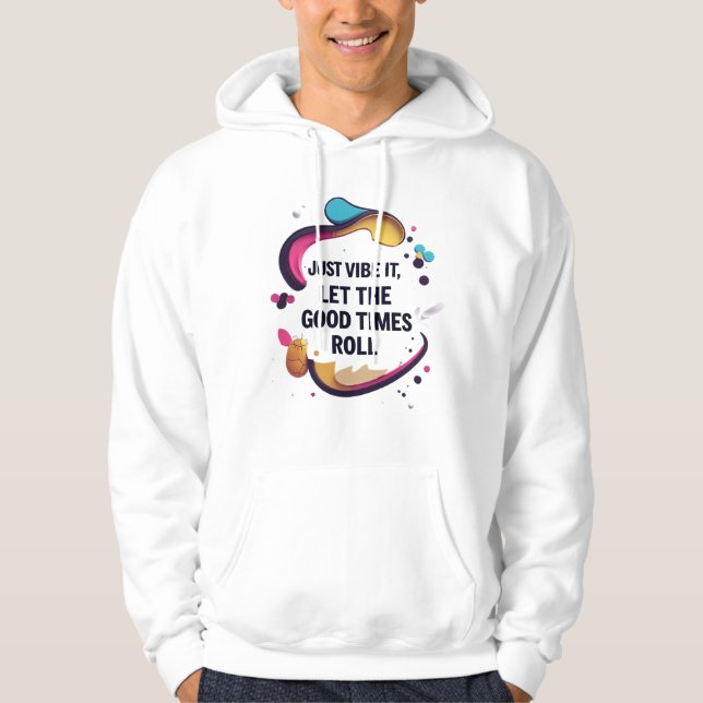 Veste À Capuche Sweatshirt à capuche basique pour hommes (Devant)