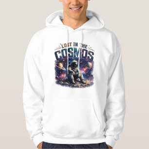 Veste À Capuche Sweatshirt à capuche blanc Astronaute Perdu dans l