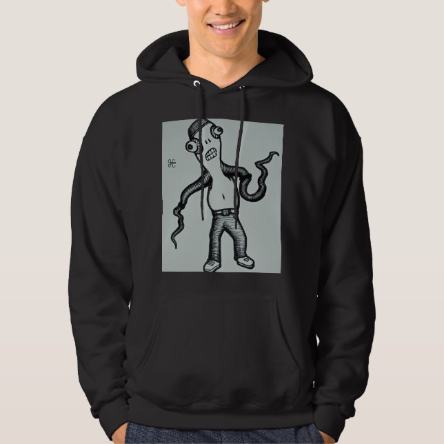Veste À Capuche Sweatshirt à capuche "Gregg le sans chemise" (Devant)